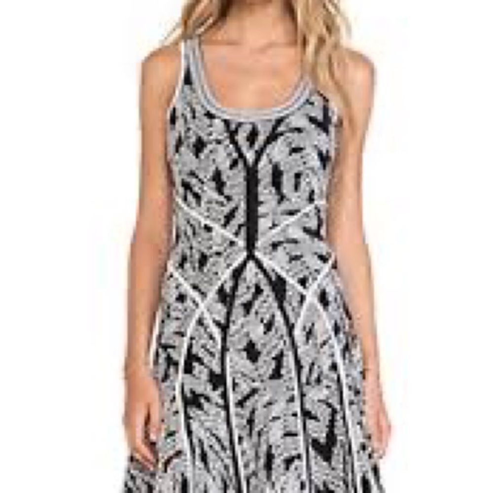 Diane von Furstenberg Ilsa Tank Dress in Panther Lace Black